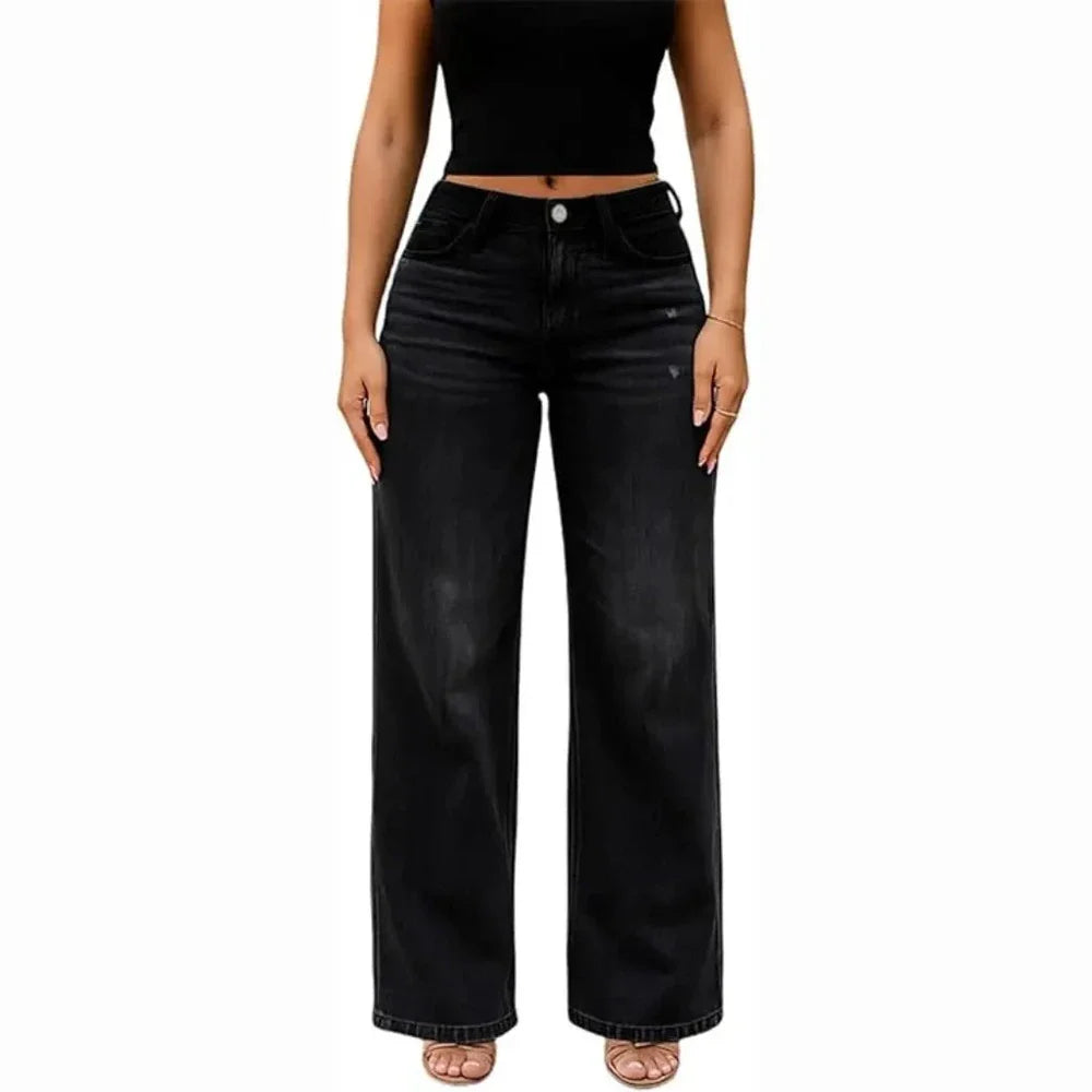 BootyLift Stretch Wide-Leg Jeans