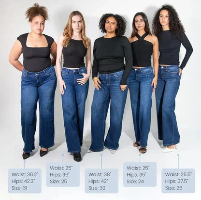 BootyLift Stretch Wide-Leg Jeans