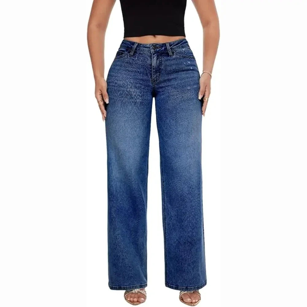 BootyLift Stretch Wide-Leg Jeans