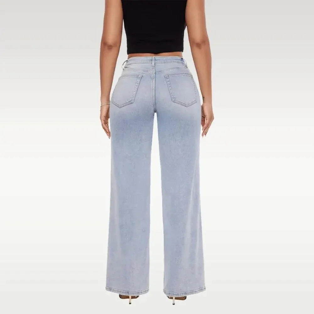 BootyLift Stretch Wide-Leg Jeans