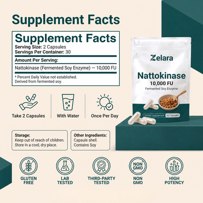 Zelara™ Nattokinase Softgels 10,000 FU